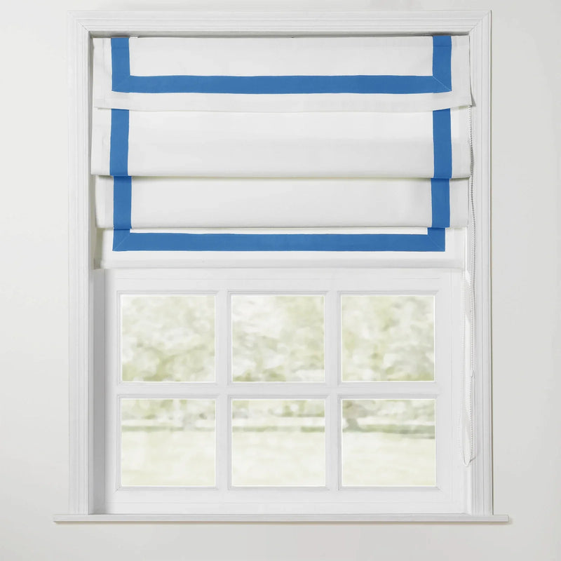 Tyrone Roman Shade with Border Cord Lift TWOPAGES