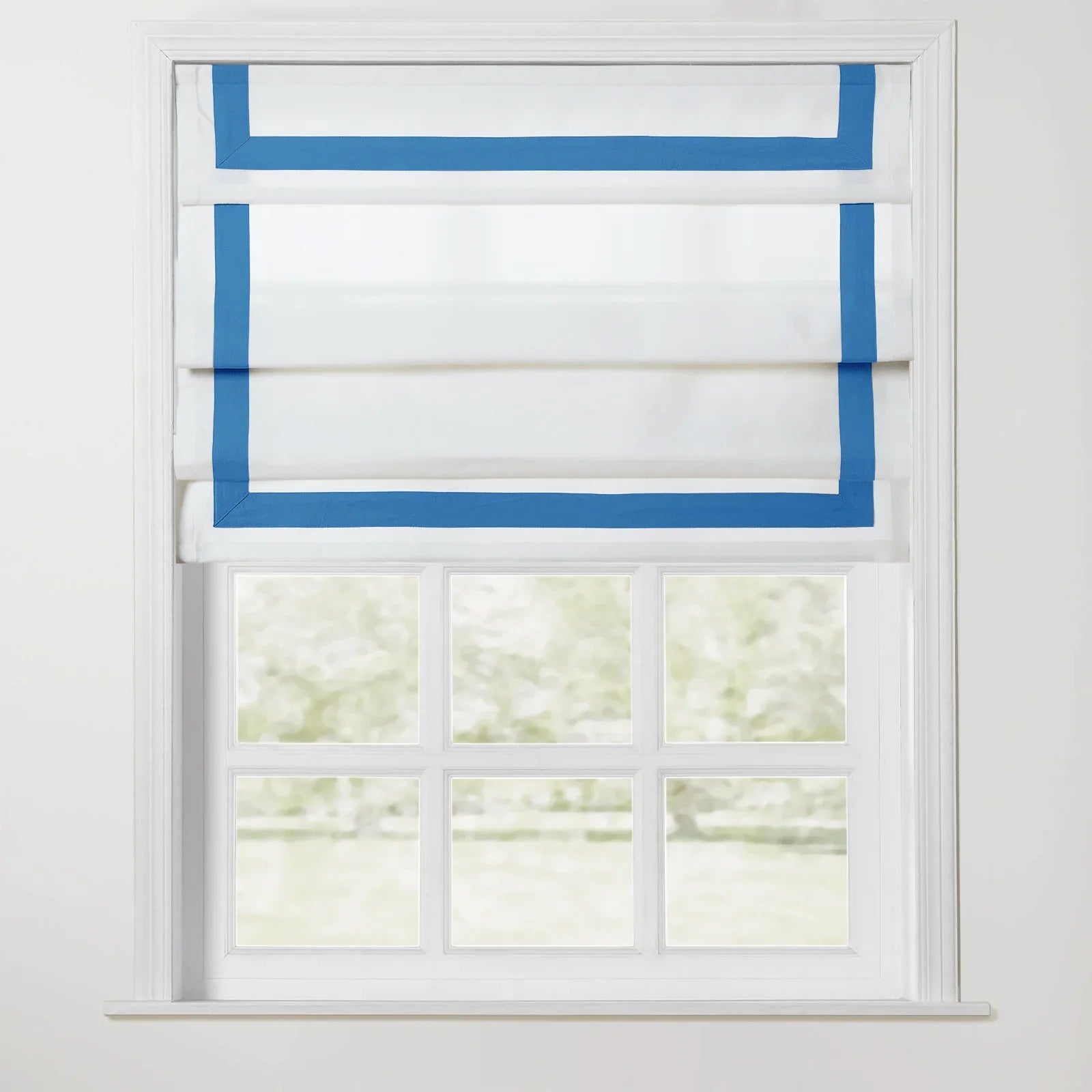 Tyrone Roman Shade with Border Cord Lift TWOPAGES
