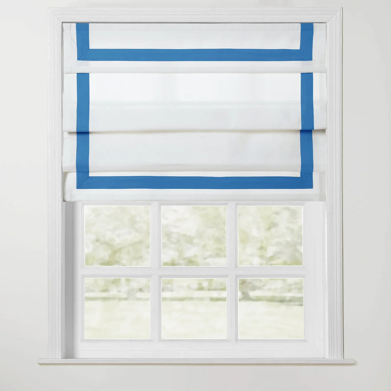 Tyrone Roman Shade with Border Cord Lift TWOPAGES