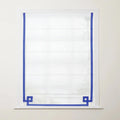 Tyrone Cordless Roman Shade with Border -TWOPAGES