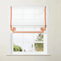 Tyrone Cordless Roman Shade with Border -TWOPAGES