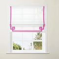 Tyrone Cordless Roman Shade with Border -TWOPAGES