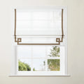 Tyrone Cordless Roman Shade with Border -TWOPAGES
