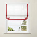 Tyrone Cordless Roman Shade with Border -TWOPAGES