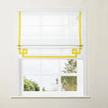 Tyrone Cordless Roman Shade with Border -TWOPAGES