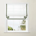 Tyrone Cordless Roman Shade with Border -TWOPAGES