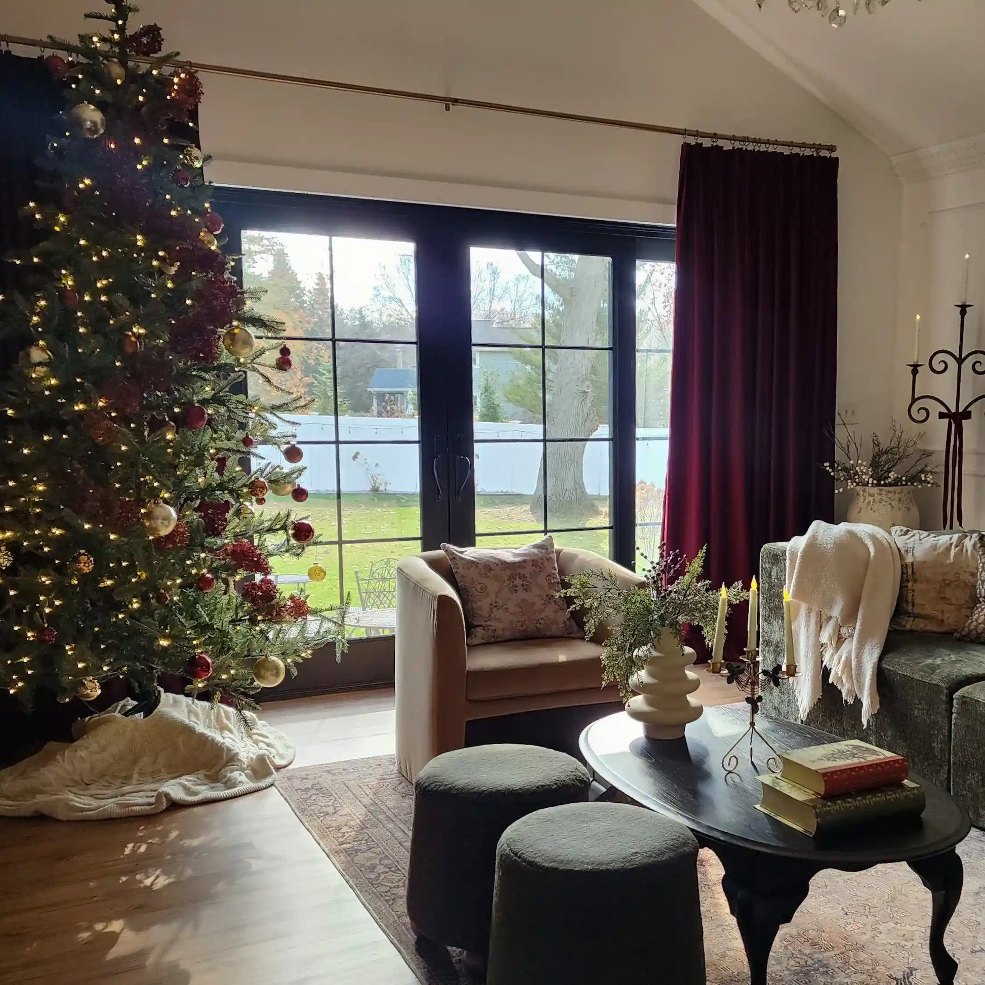 Tavis Premium Velvet Curtain Pleated?-TWOPAGES