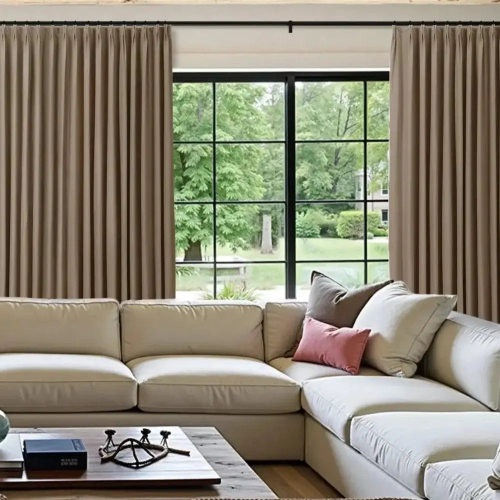 Tavis Premium Velvet Curtain Pleated?-TWOPAGES