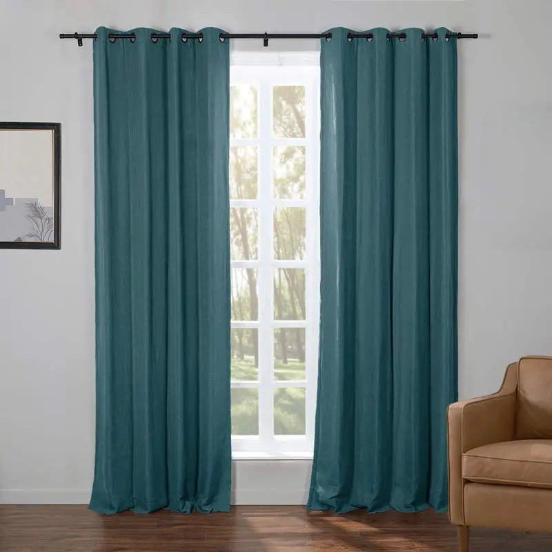 Kyla Lightweight Faux Linen Drapery Grommet TWOPAGES