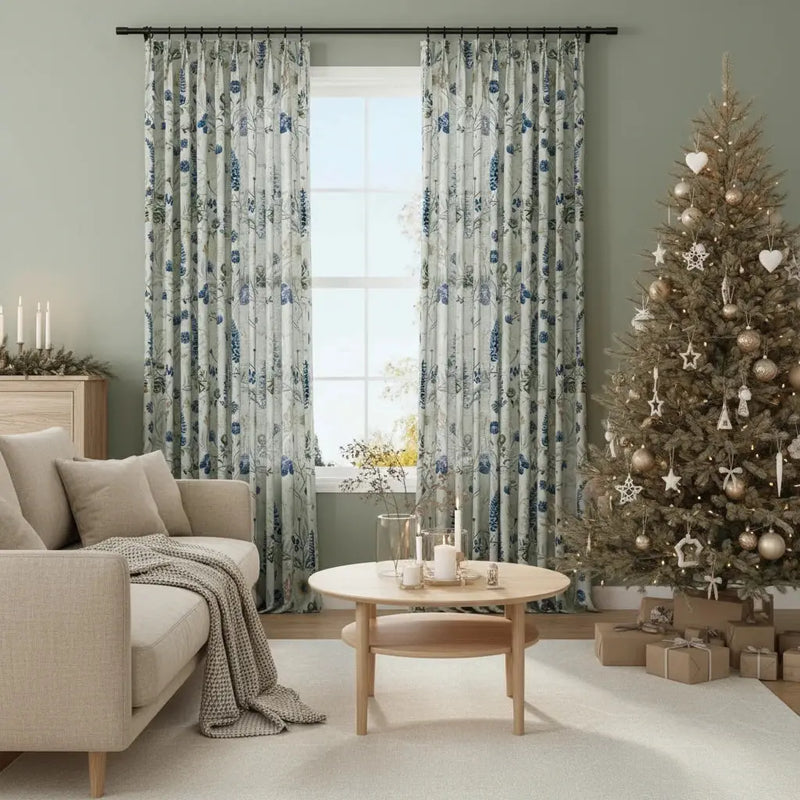 Holly Botanical Boho Drapery Pleated (52 inches Width Limit)-?-TWOPAGES