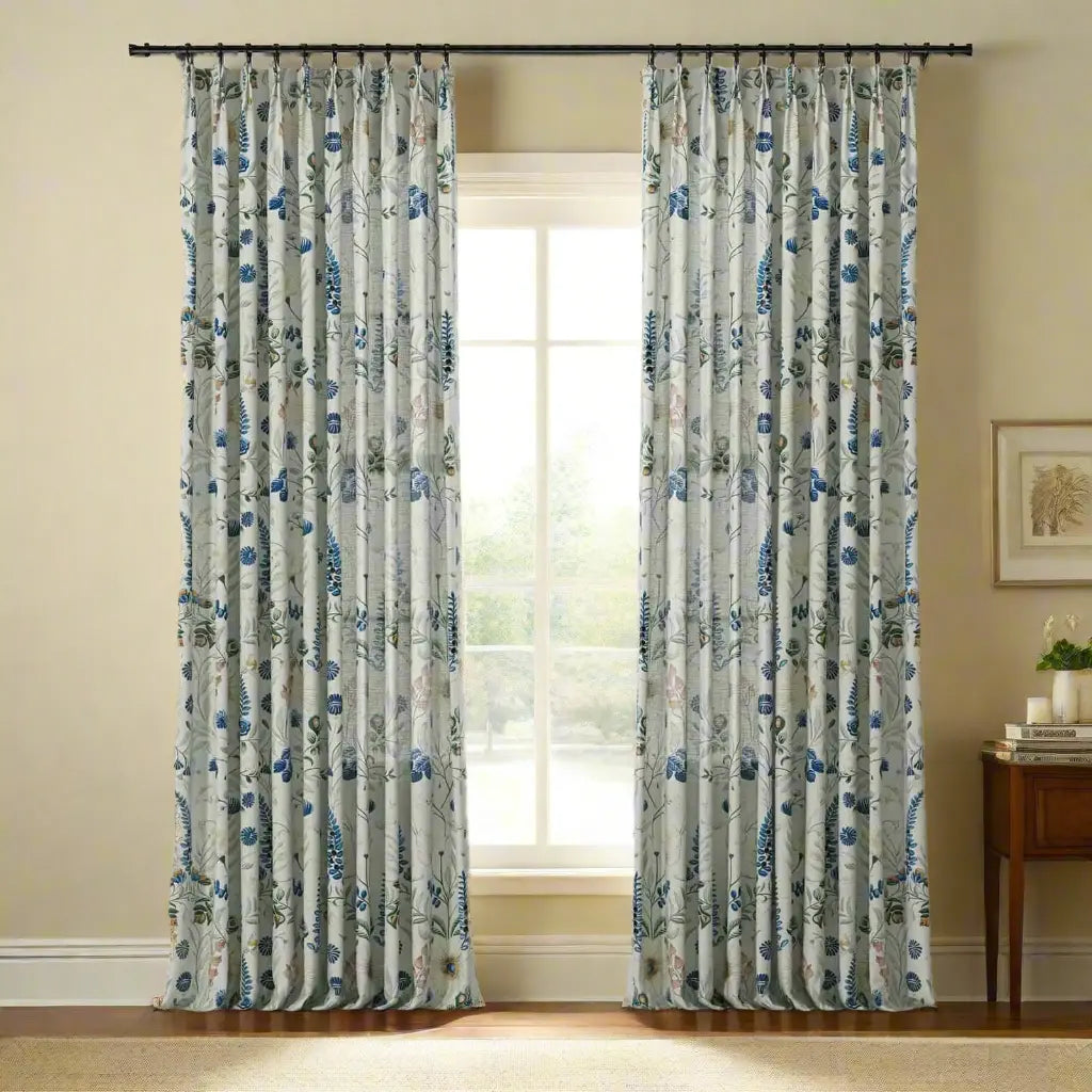 Holly Botanical Boho Drapery Pleated (52 inches Width Limit)?-TWOPAGES