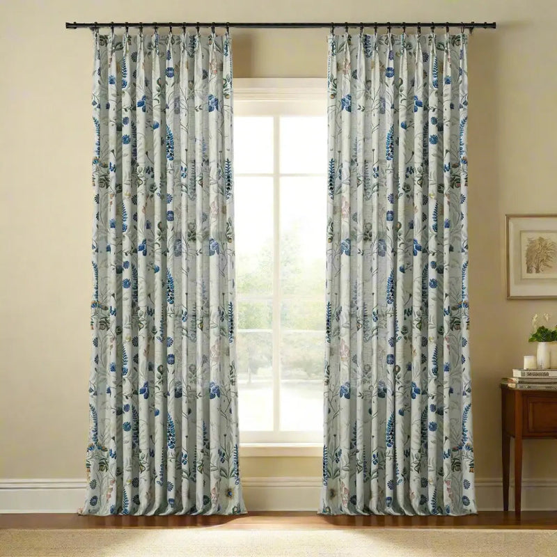 Holly Botanical Boho Drapery Pleated (52 inches Width Limit)?-TWOPAGES