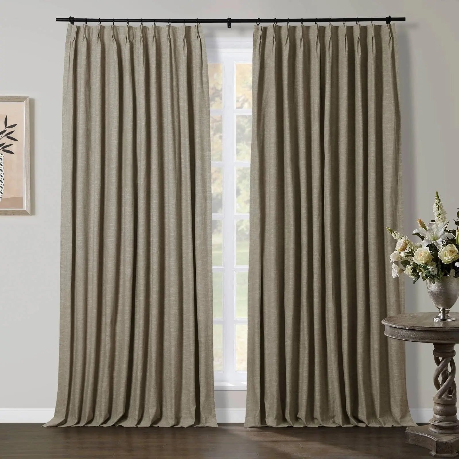 Jawara Luxury Linen Cotton Curtain Pleated-?-TWOPAGES
