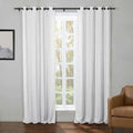 Kyla Lightweight Faux Linen Drapery Grommet TWOPAGES