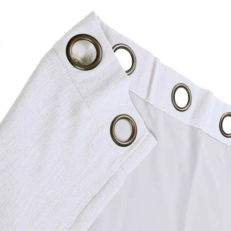 Kyla Lightweight Faux Linen Drapery Grommet TWOPAGES