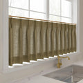 Stefana Silber Print Linen Pleated Cafe Curtains-?-TWOPAGES