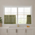 Stefana Silber Print Linen Pleated Cafe Curtains-?-TWOPAGES