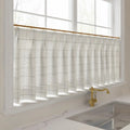 Stefana Silber Print Linen Pleated Cafe Curtains-?-TWOPAGES