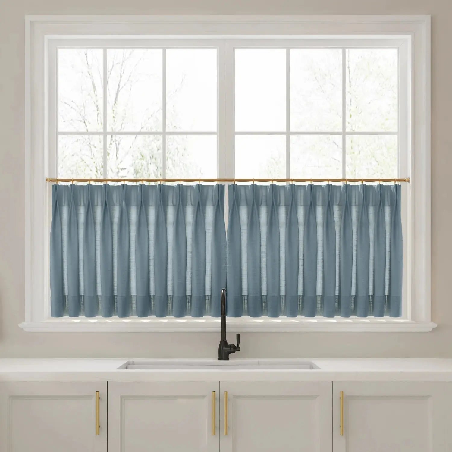 Liz Linen Pleated Cafe Curtains?-TWOPAGES