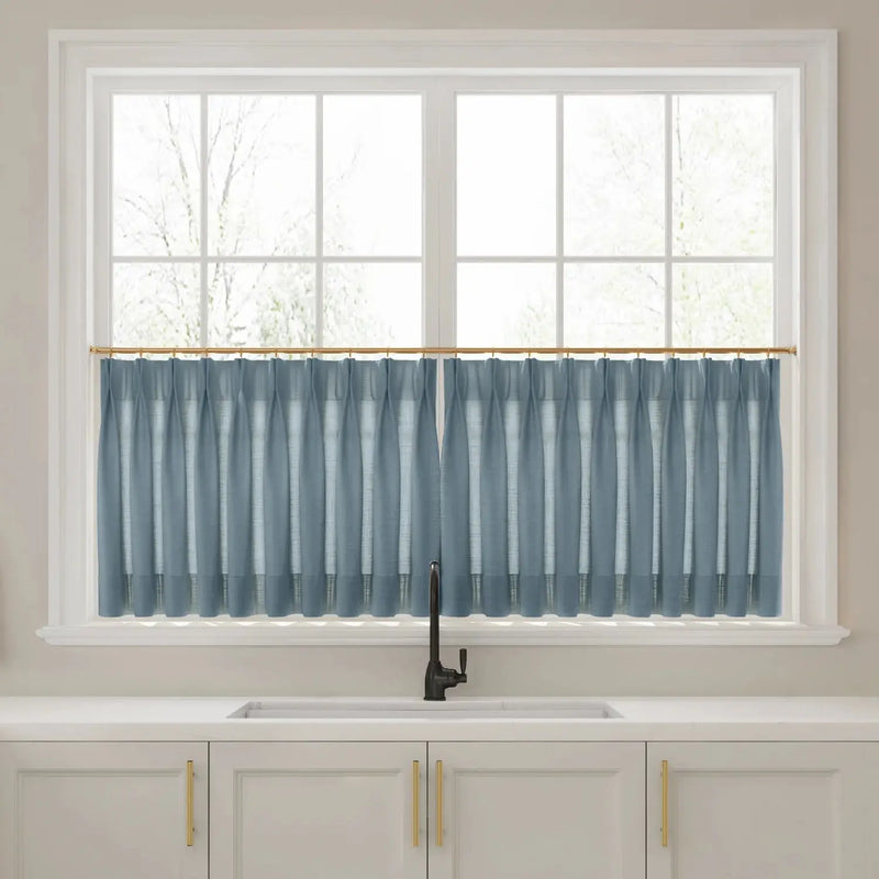 Liz Linen Pleated Cafe Curtains?-TWOPAGES