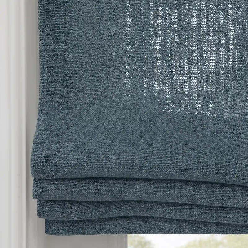 Liz Linen Flat Roman Blind Cord Lift