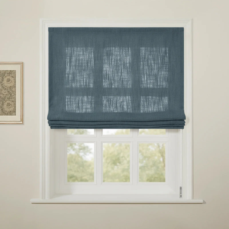 Liz Linen Flat Roman Blind Cord Lift