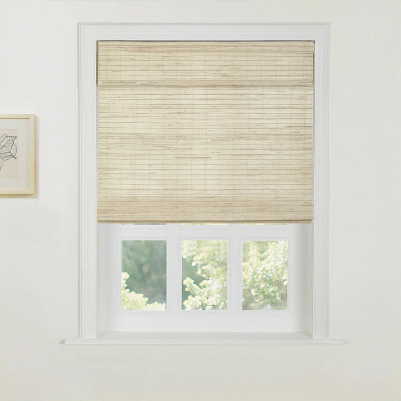 Rae Natural Ramie Jute Woven Wood Shades - Series W