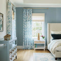 Holly Floral Pattern Boho Style Curtain Pleated?-TWOPAGES