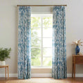 Holly Floral Pattern Boho Style Curtain Pleated?-TWOPAGES