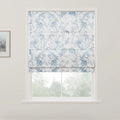 Holly Botanical Boho No-Drill Flat Fold Roman Blind Cordless