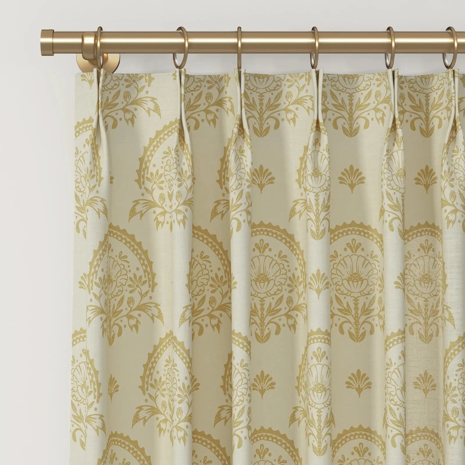 Sabrina Ramkhelawan Canyon Grove Cotton Print Drapery Pleated-?-TWOPAGES CURTAINS