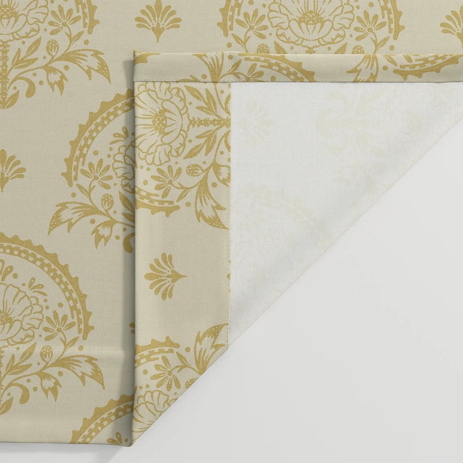 Sabrina Ramkhelawan Canyon Grove Cotton Print Drapery Pleated-?-TWOPAGES CURTAINS