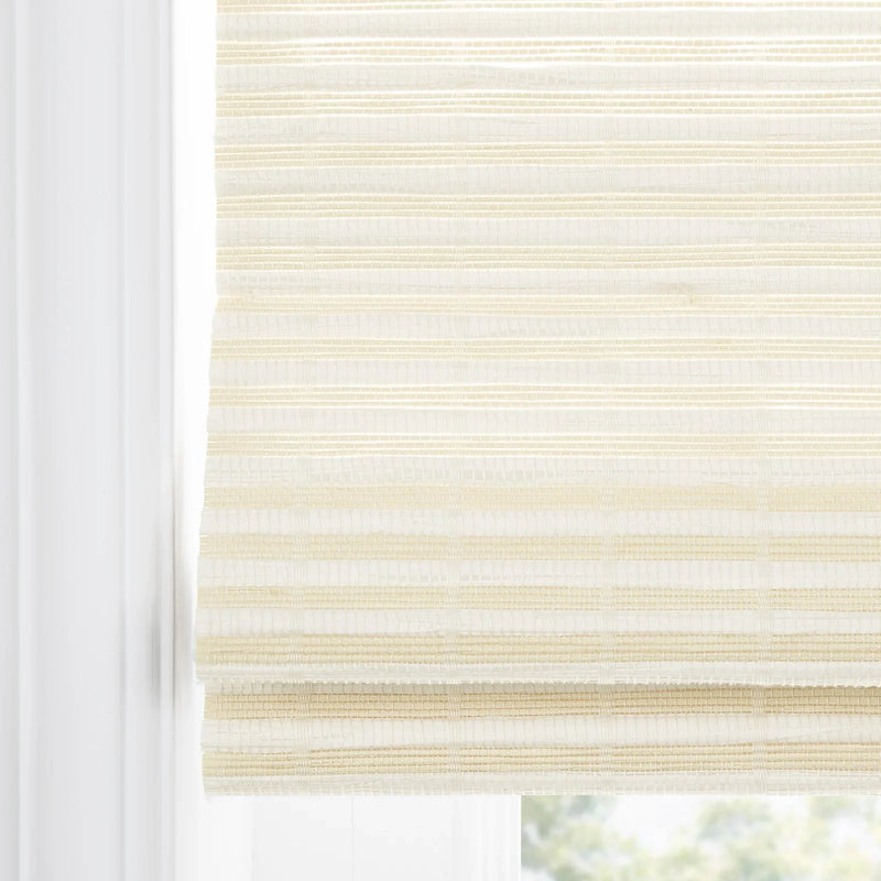 Rae Natural Ramie Jute Woven Wood Shades - Series W