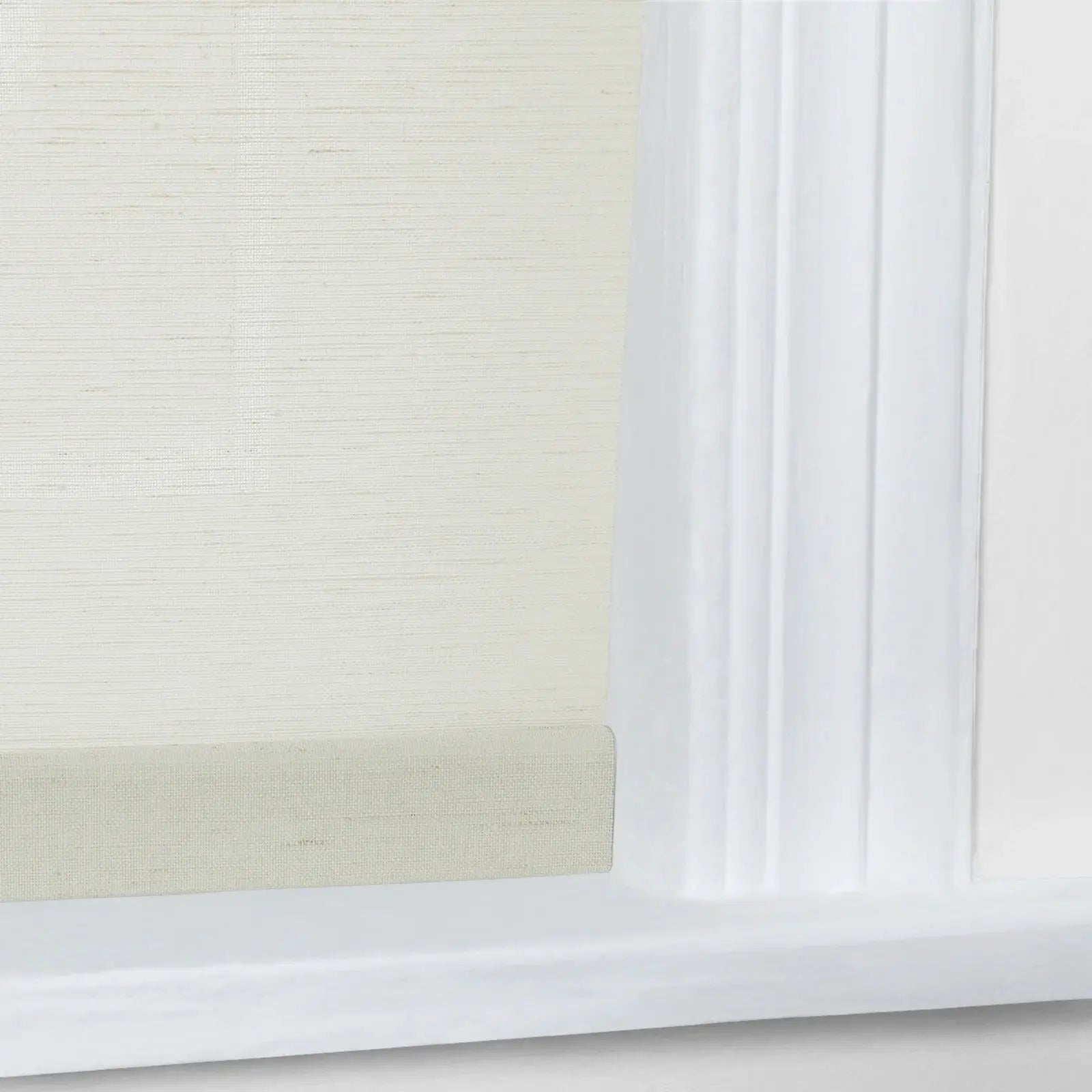Rae Natural Jute Woven Wood Roller Blinds Cordless-?-TWOPAGES