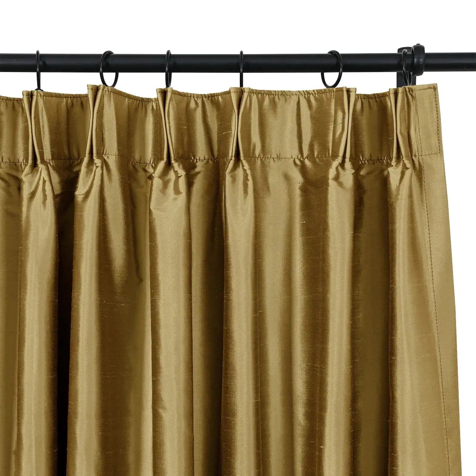 Selman Dupioni Silk Curtain Pleated?-TWOPAGES