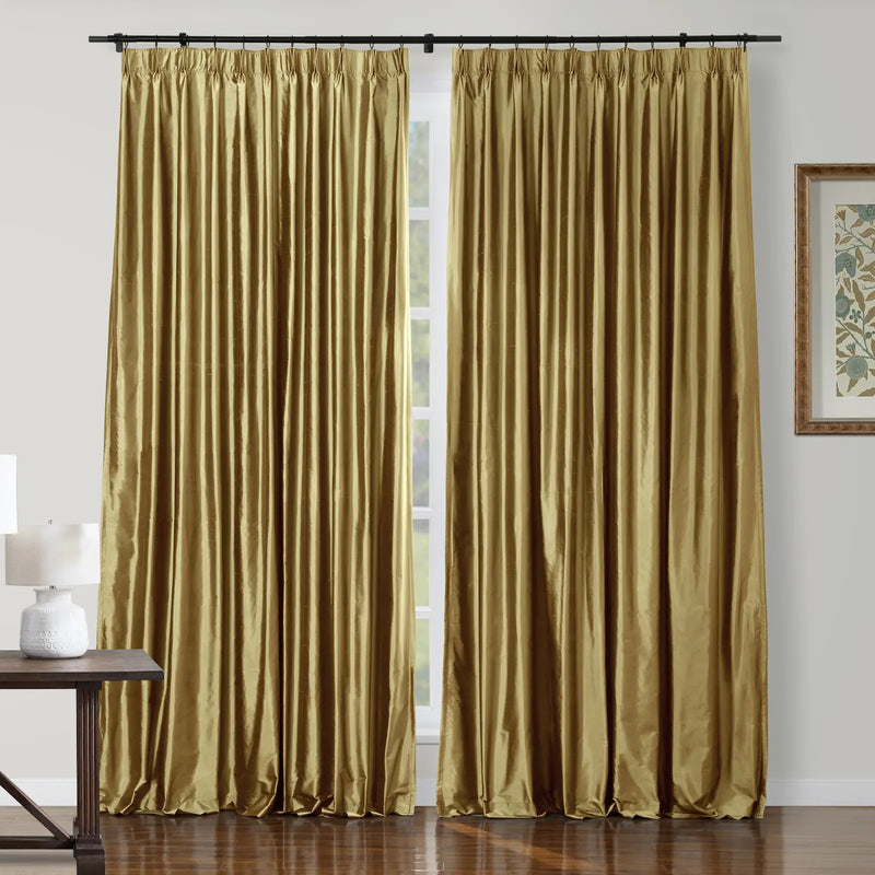 Selman Dupioni Silk Curtain Pleated TWOPAGES