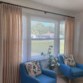 Arno Single Decorative Curtain Rod with Rings-?-TWOPAGES
