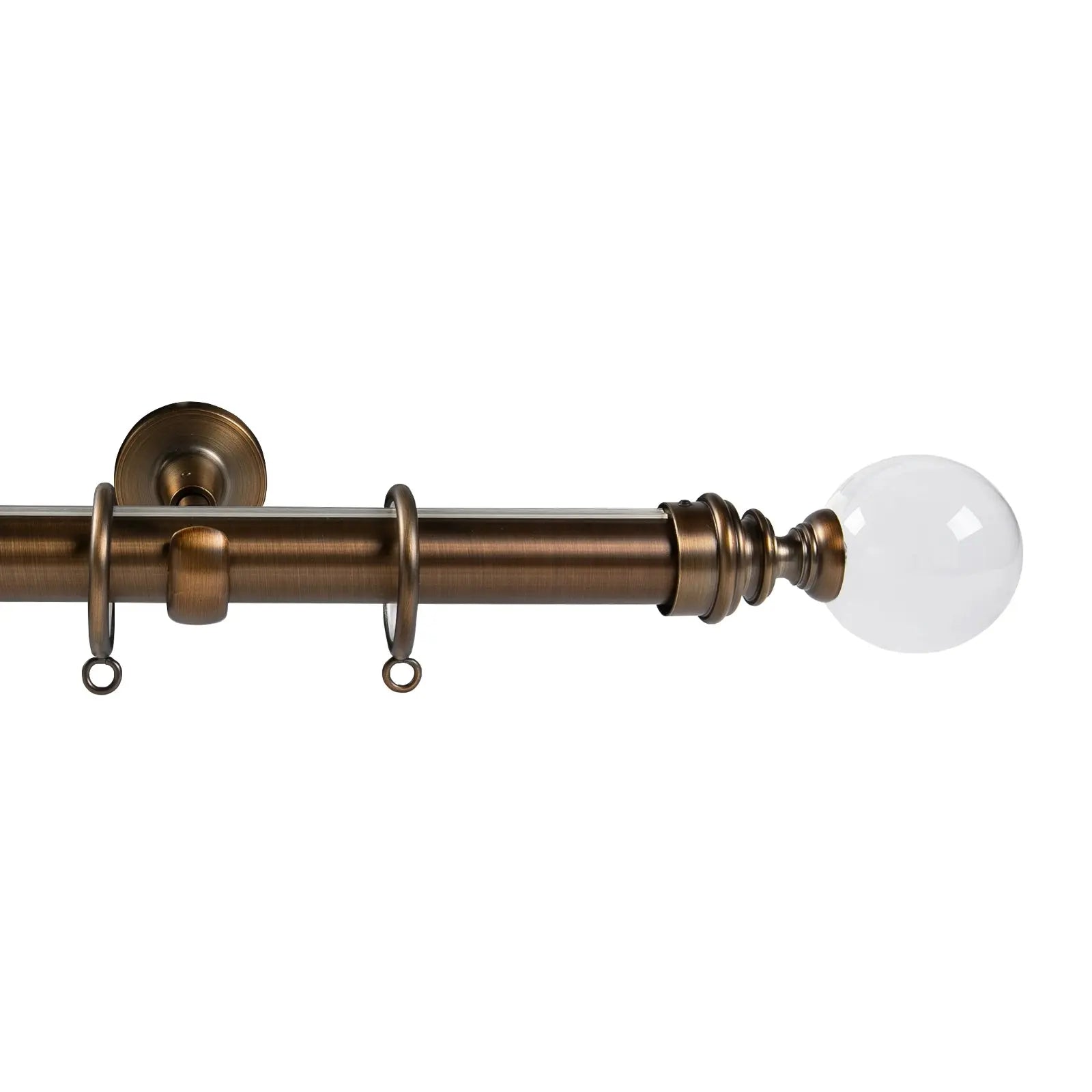 Arno Single Decorative Curtain Rod with Rings?-TWOPAGES