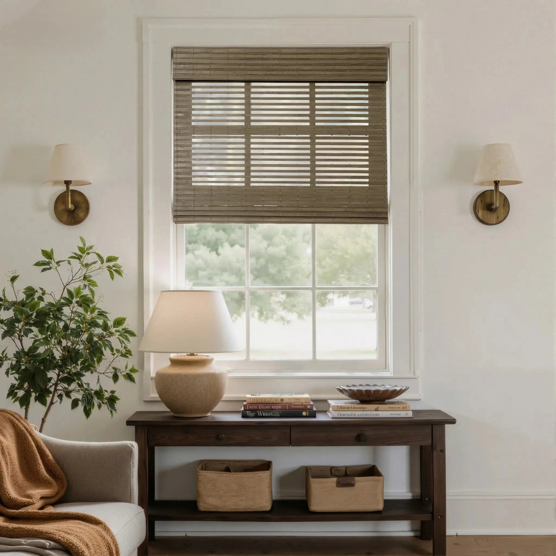 Rae Natural Bamboo Woven Blinds - Series S-?-TWOPAGES CURTAINS