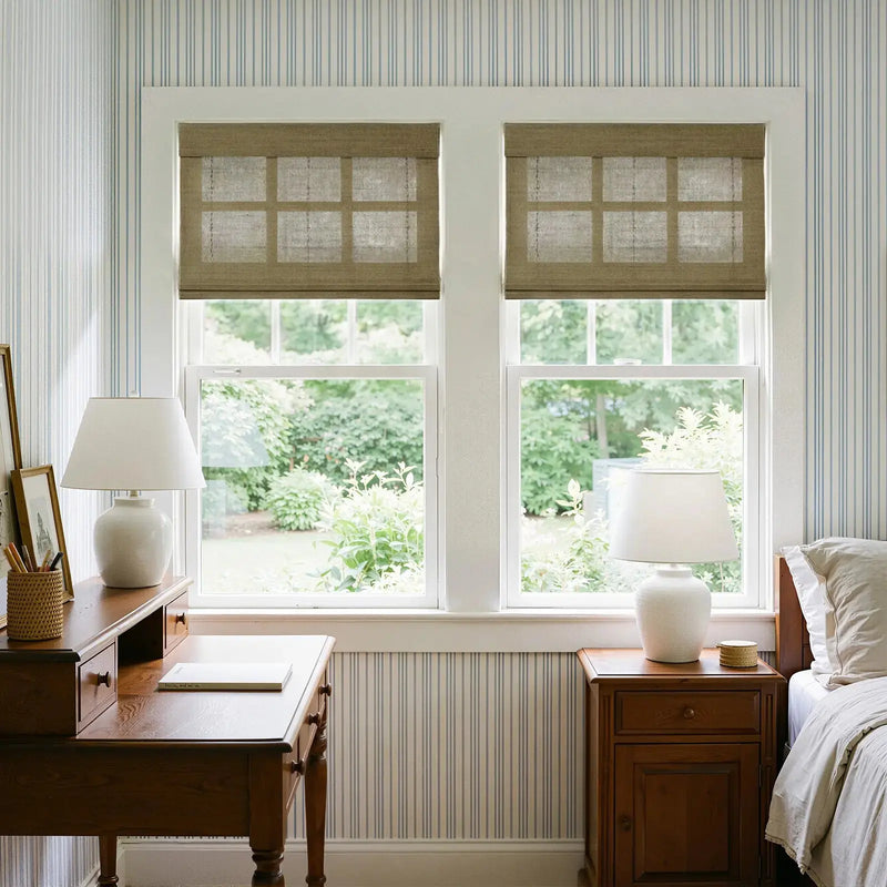 Rae Natural Ramie Bamboo Woven Blinds - Series P-?-TWOPAGES CURTAINS