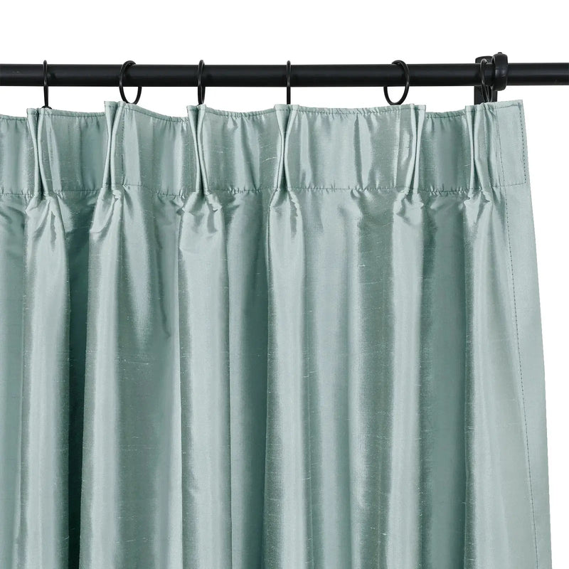 Selman Dupioni Silk Curtain Pleated?-TWOPAGES