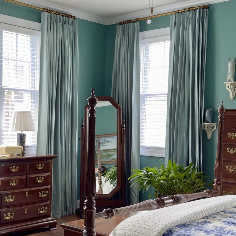 Selman Dupioni Silk Curtain Pleated-?-TWOPAGES