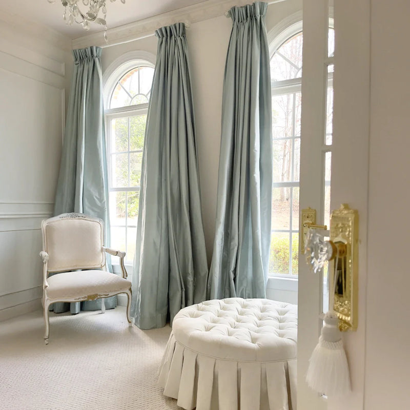 Selman Dupioni Silk Curtain Pleated?-TWOPAGES