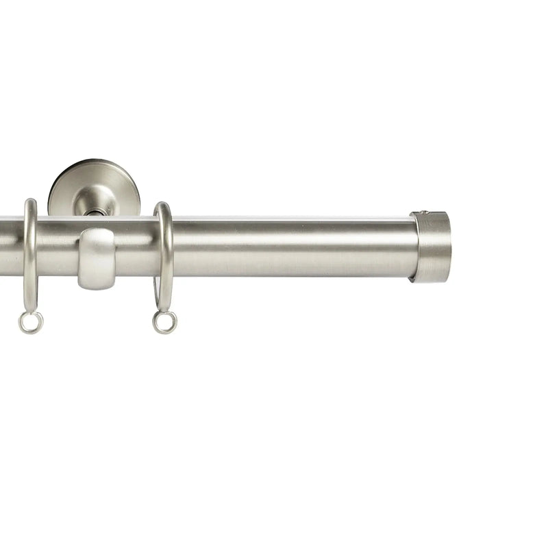 Arno Single Decorative Curtain Rod with Rings-?-TWOPAGES