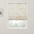 Holly Botanical Boho No-Drill Flat Fold Roman Blind Cordless