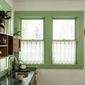 Custom Cafe Curtains Pleated- -TWOPAGES