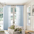 Flynn Airy Lightweight Sheer Curtain Pleated?-TWOPAGES