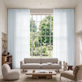 Flynn Voile Wave Curtains with Belt Hook - Leo Track