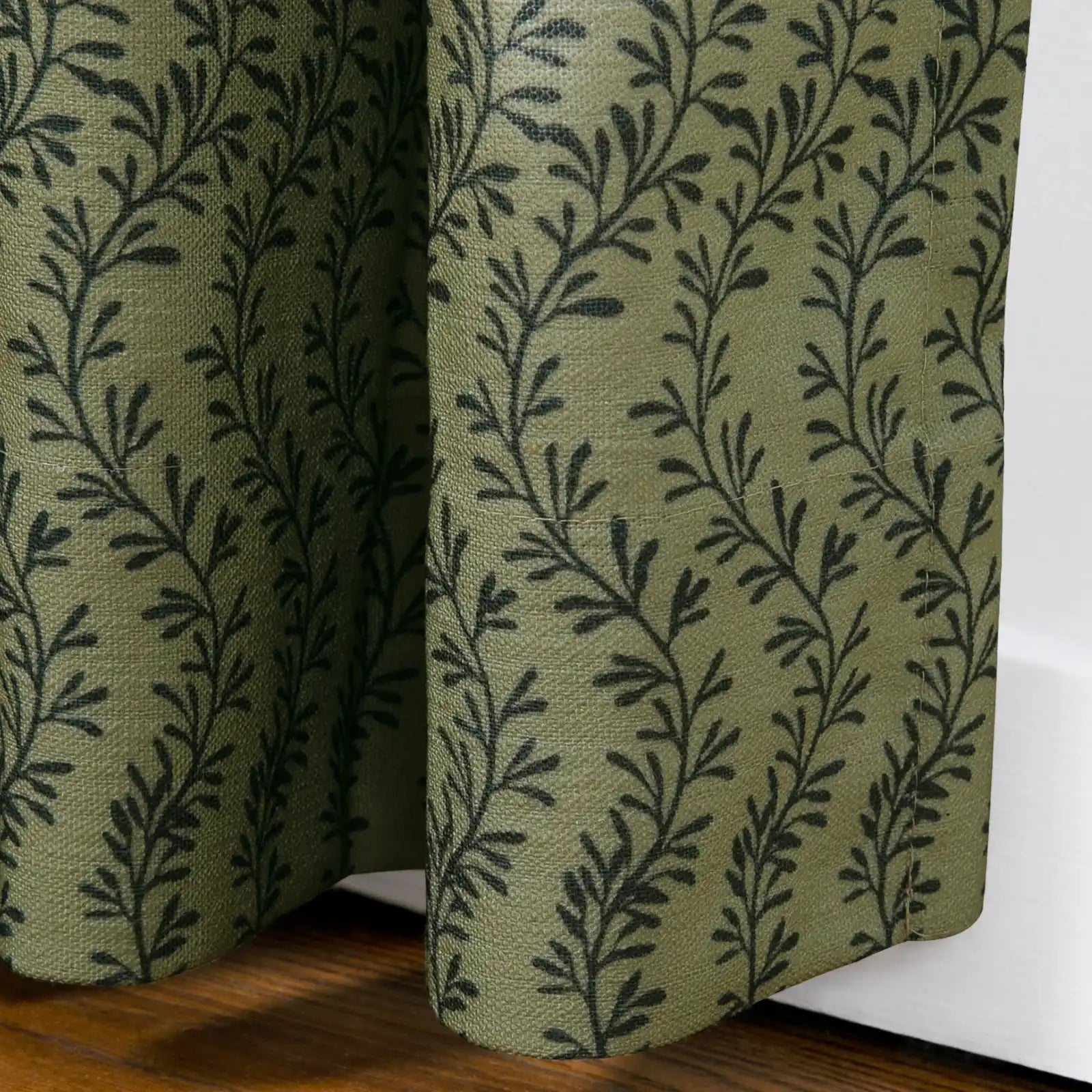 Britt Bengoechea x TWOPAGES Cottage Floral Printed Linen Cotton Pleated Curtains