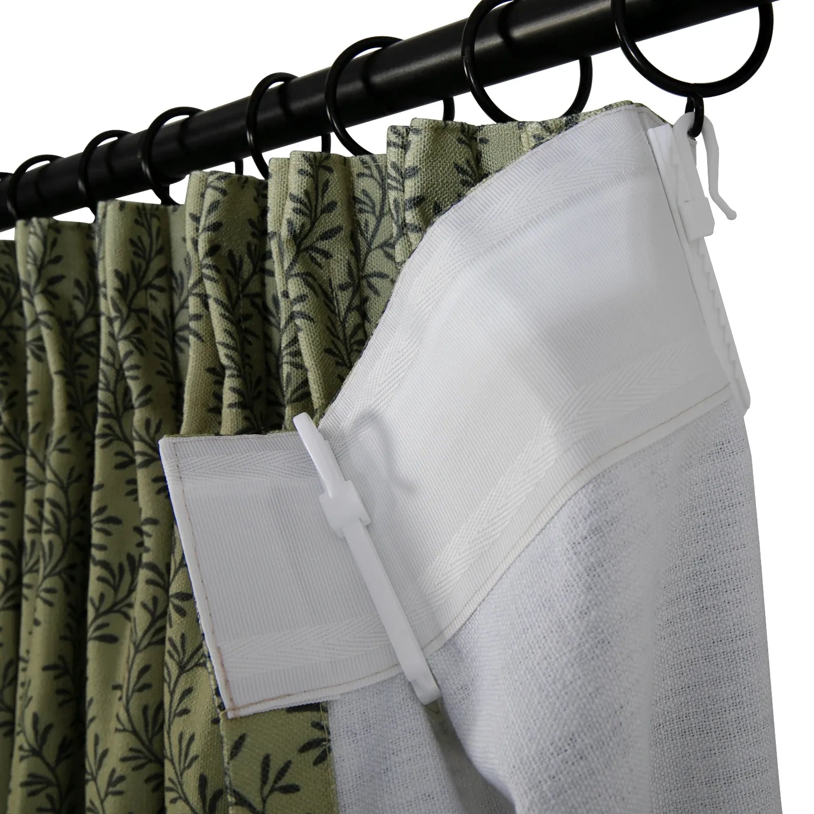 Britt Bengoechea x TWOPAGES Cottage Floral Printed Linen Cotton Pleated Curtains
